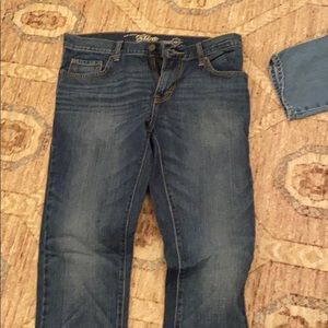 Old navy blue jeans